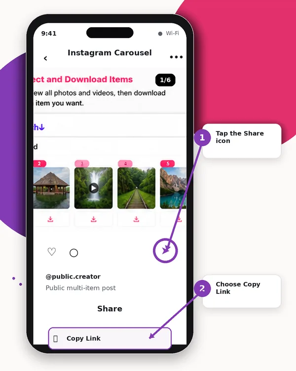 Instagram carousel downloader