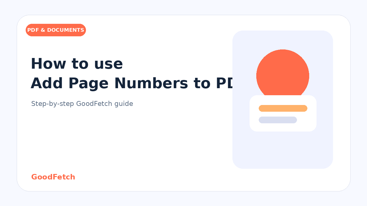 How to Use Add Page Numbers to PDF: Step-by-Step Guide cover