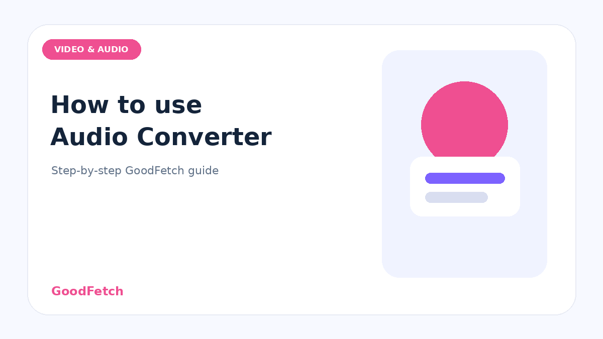 How to Use Audio Converter: Step-by-Step Guide cover