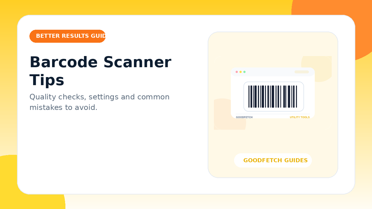 Barcode Scanner Tips: Better Results & Common Mistakes cover
