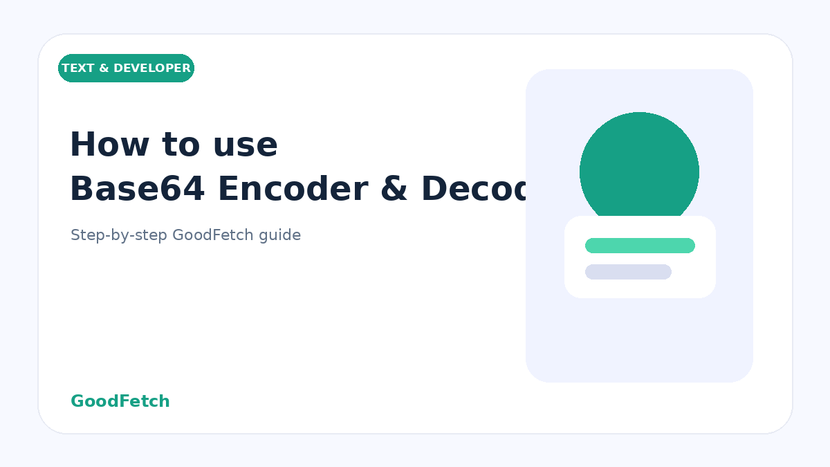 How to Use Base64 Encoder & Decoder: Step-by-Step Guide cover