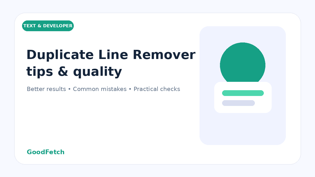 Duplicate Line Remover Tips: Better Results & Common Mistakes cover