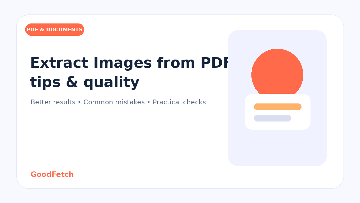 Extract Images from PDF Tips: Better Results & Common Mistakes cover