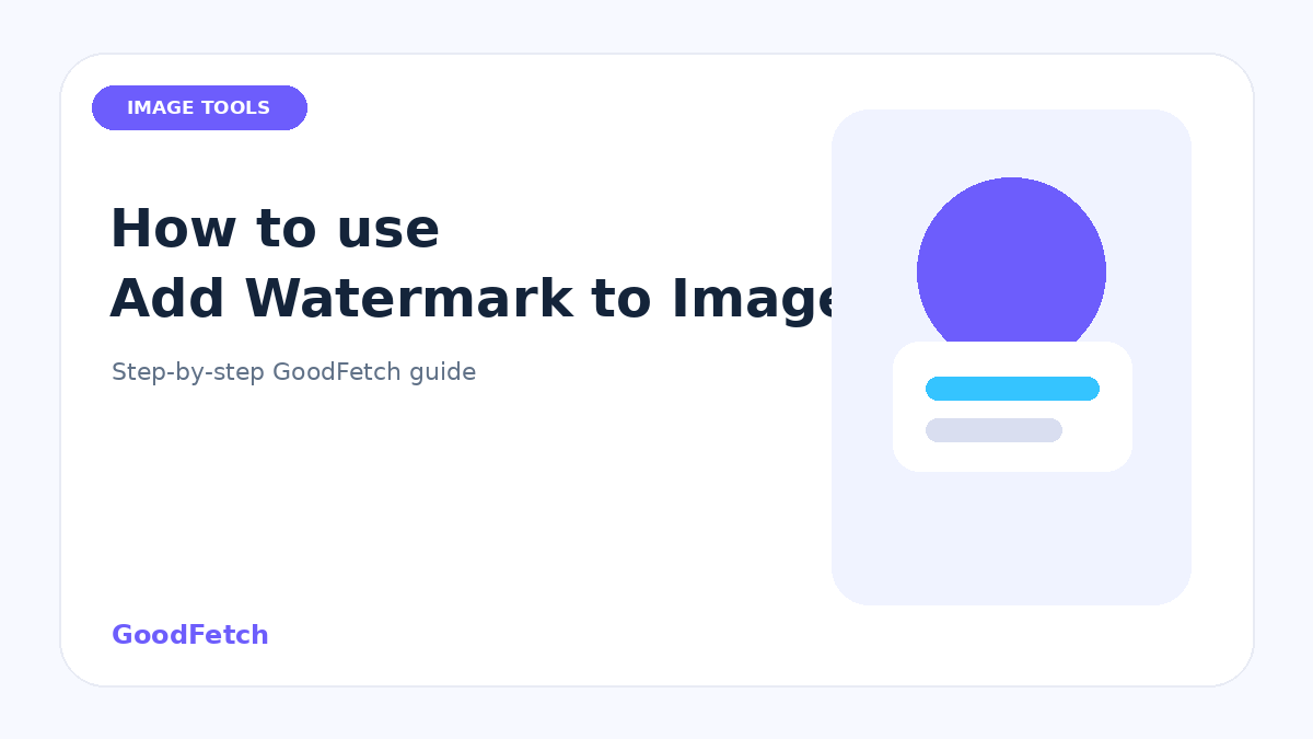 How to Use Add Watermark to Image: Step-by-Step Guide cover