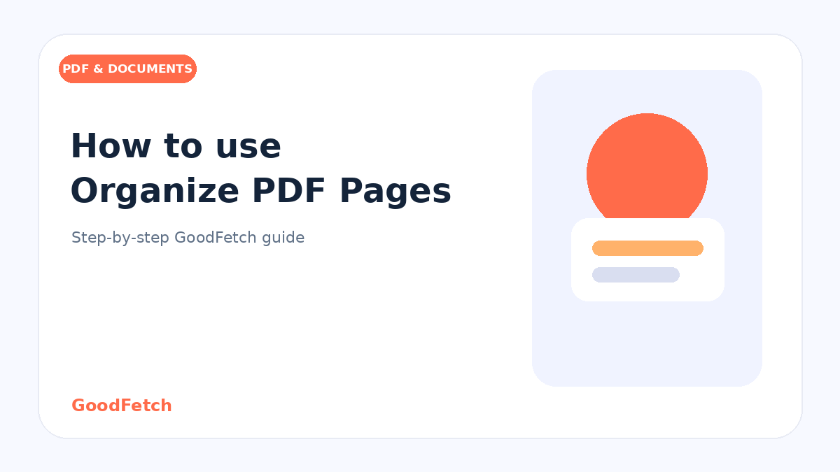 How to Use Organize PDF Pages: Step-by-Step Guide cover