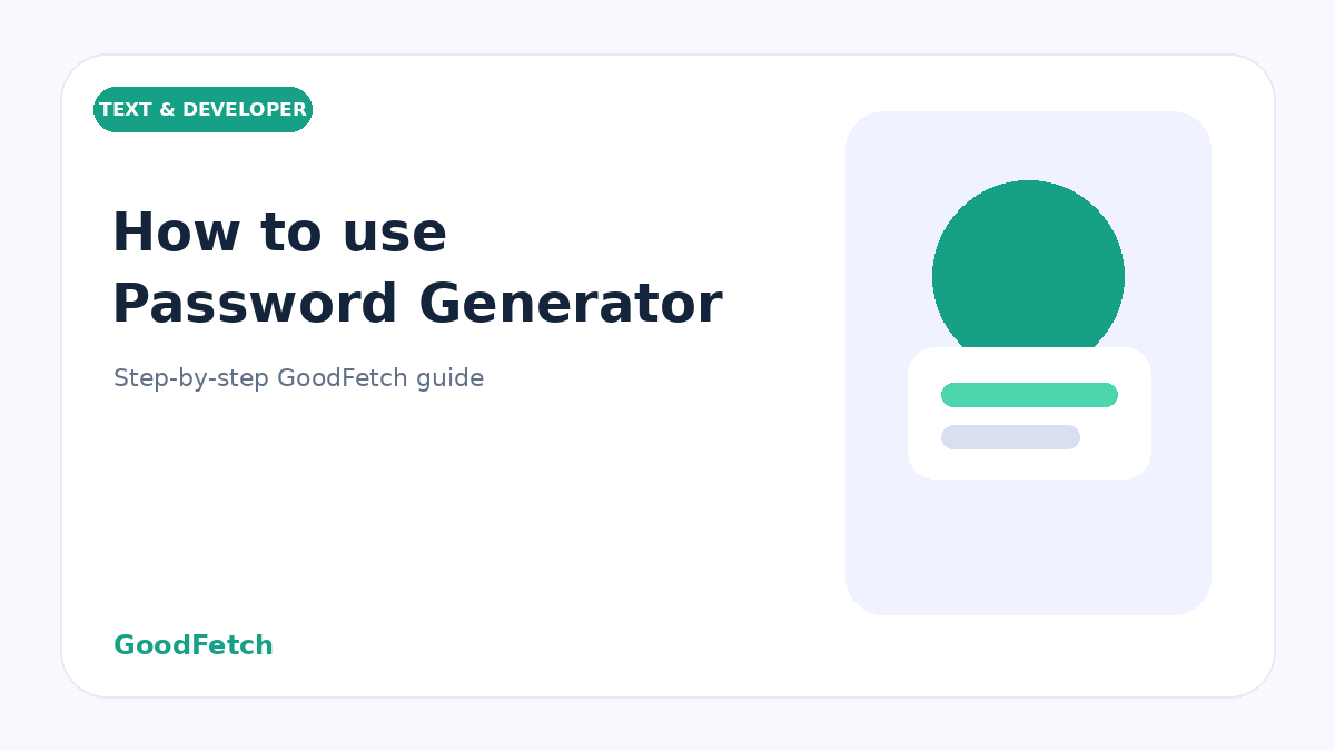 How to Use Password Generator: Step-by-Step Guide cover