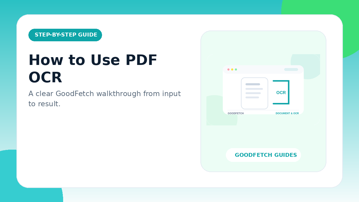 How to Use PDF OCR: Step-by-Step Guide cover