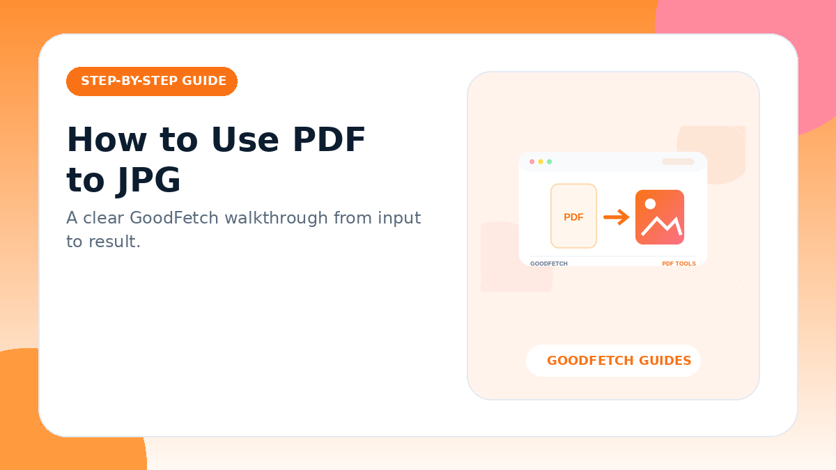 How to Use PDF to JPG: Step-by-Step Guide cover