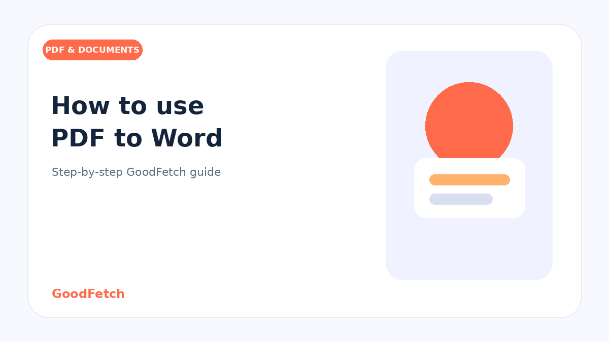 How to Use PDF to Word: Step-by-Step Guide cover