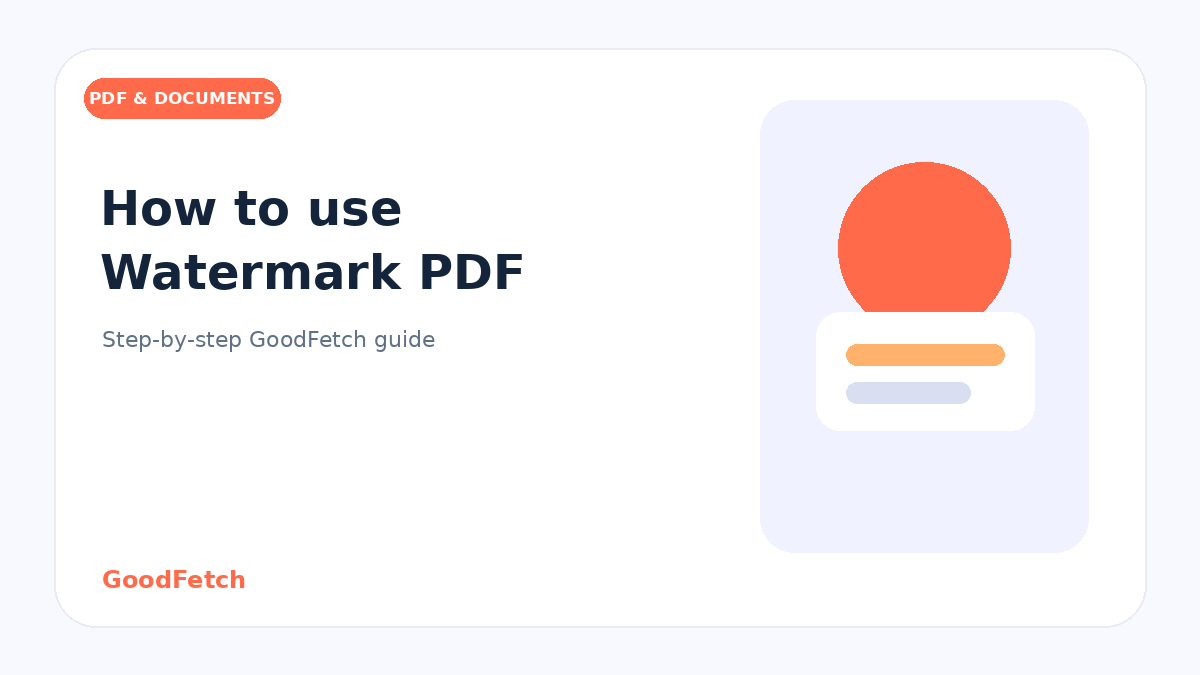 How to Use Watermark PDF: Step-by-Step Guide cover