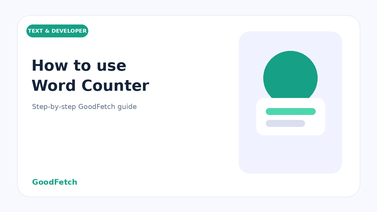 How to Use Word Counter: Step-by-Step Guide cover